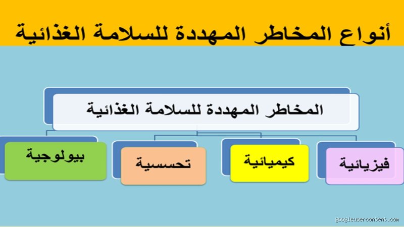 4 ما هي أنواع المخاطر الرئيسية على سلامة الغذاء؟