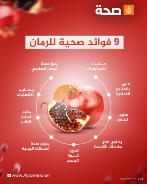 فوائد الرمان للرئة
