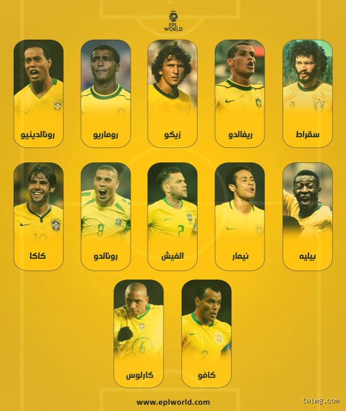 افضل 10 لاعبين برازيليين في التاريخ؟