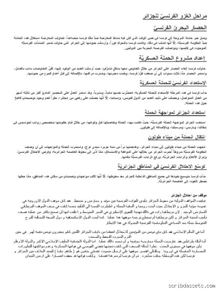 تاريخ ملخص احتلال فرنسا للجزائر: من حادثة مروحة إلى استيطان دموي
