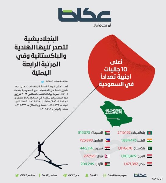 ما هي أكبر جالية في السعودية؟ تفكيك الأرقام خلف المشهد الديموغرافي