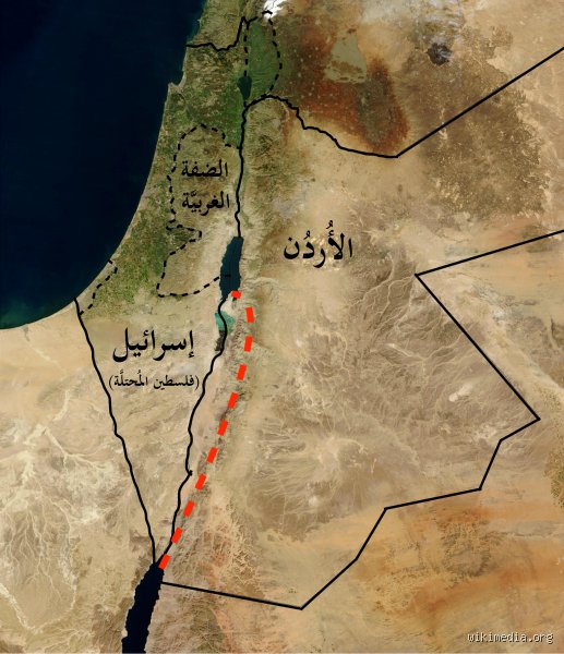 أين يقع البحر الميت؟