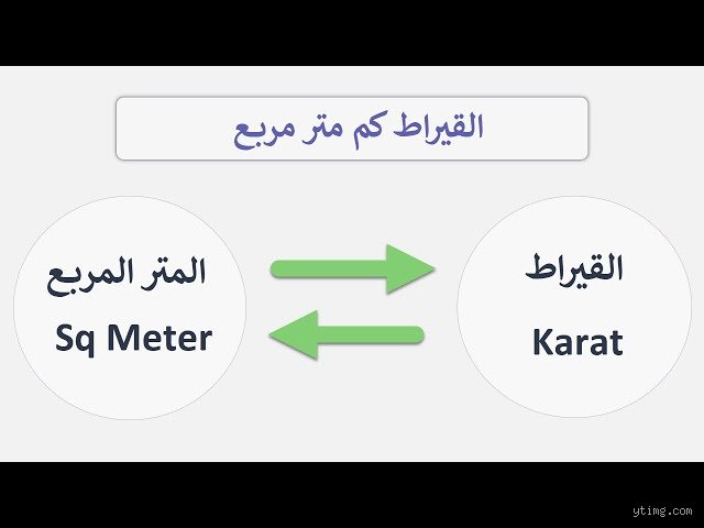 1 قيراط كم متر؟