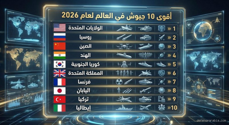 من يملك أفضل جيش في العالم عام 2026؟ خريطة القوى في زمن الذكاء الاصطناعي