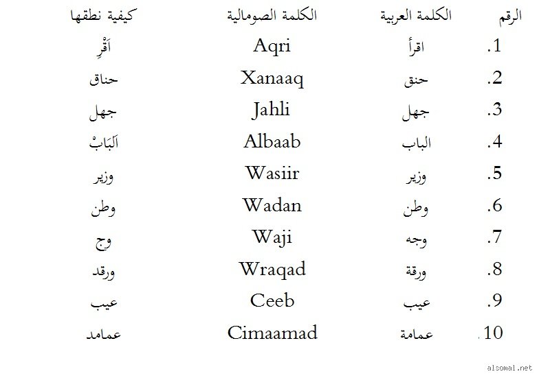 علاقة اللغة العربية باللغة الصومالية: جذور وتاريخ مشترك