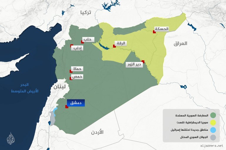 خريطة النفوذ المتحركة: أين تقع اليوم المناطق التي يسيطر عليها احمد الشرع؟