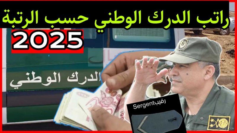 كم راتب الدرك الوطني في الجزائر؟ الدليل المالي الشامل لأجور حماة الوطن