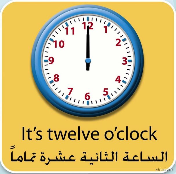 لماذا الساعة الثانية عشرة ظهراً؟