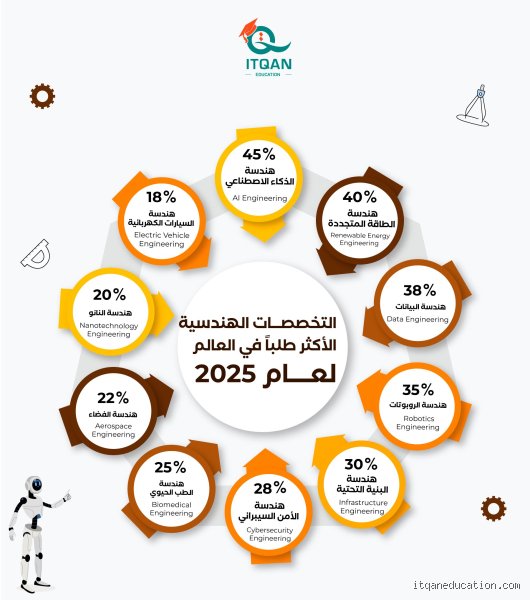 ما هي أعلى تخصصات الهندسة في العالم وأكثرها طلبًا في سوق العمل؟