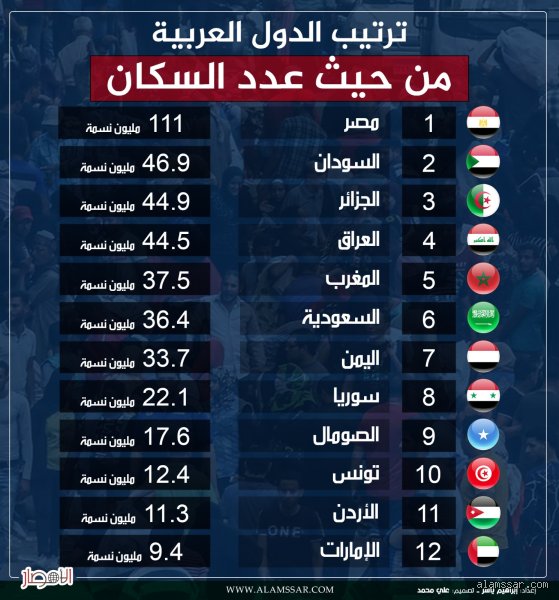 ما هي أكثر دولة عربية من ناحيه السكان؟ رحلة في قلب الانفجار الديموغرافي المصري
